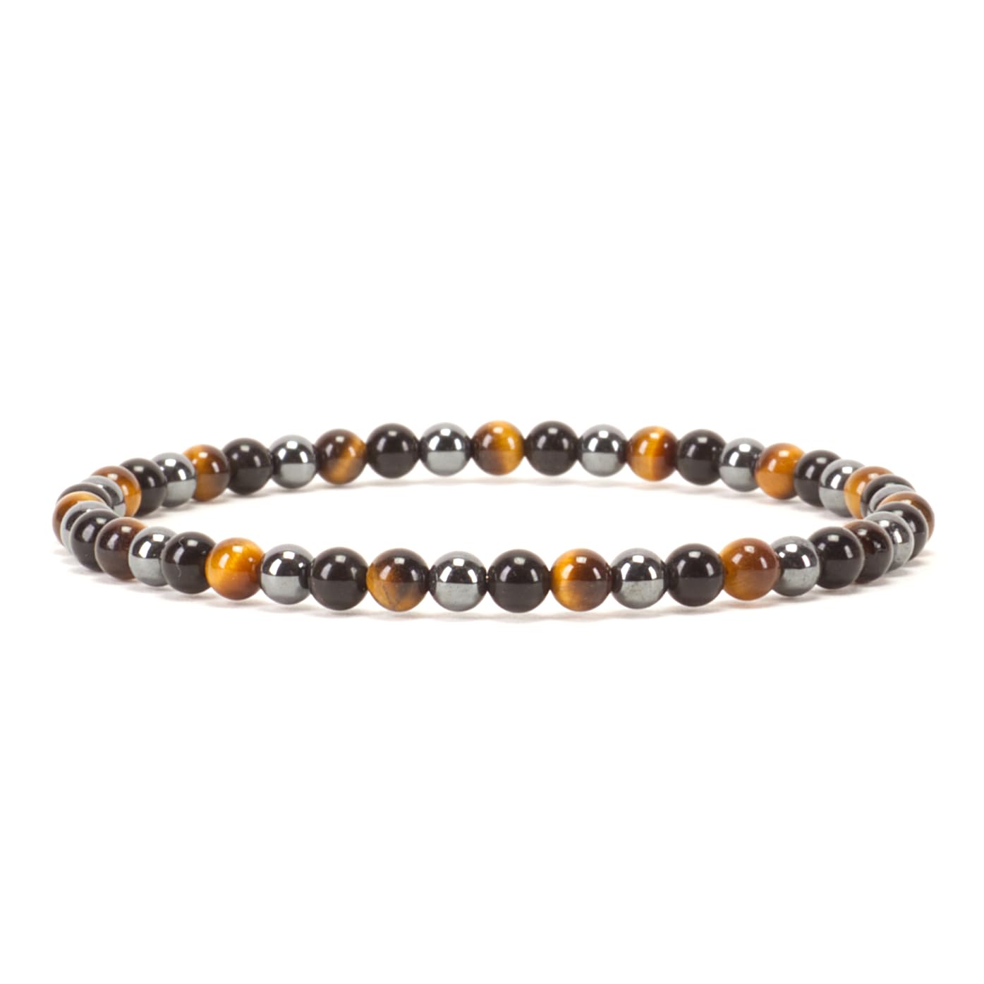 Cherry Tree Collection - Small, Medium, Large Sizes - Gemstone Beaded Bracelets For Women and Men - 4mm Round Beads