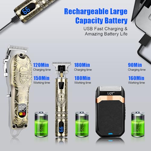 Hair-Clippers-Set-for-Men-Hair-Clipper-Trimmer-with-LED-Display-Professional-Cordless-Hair-Clipper-Shaver-Beard-Trimmer-Hair-Cutting-Machine-for-Men-Holiday-Gift-for-Him-Fathers-Day-Gift Hair Clippers Set for Men Hair Clipper Trimmer with LED Display Professional Cordless Hair Clipper Shaver Beard Trimmer Hair Cutting Machine for Men Holiday Gift for Him Fathers Day Gift