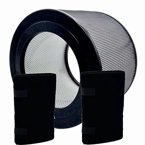 Can-Meageren Replacement H13 Filter Compatible with Honeywell 11500 (EV-15), 11520, 17200, 18150, 50150, 51500，61500 Series Air Purifier, Part No. 21500 (1 Filter +2 Carbon Pre-Filter)