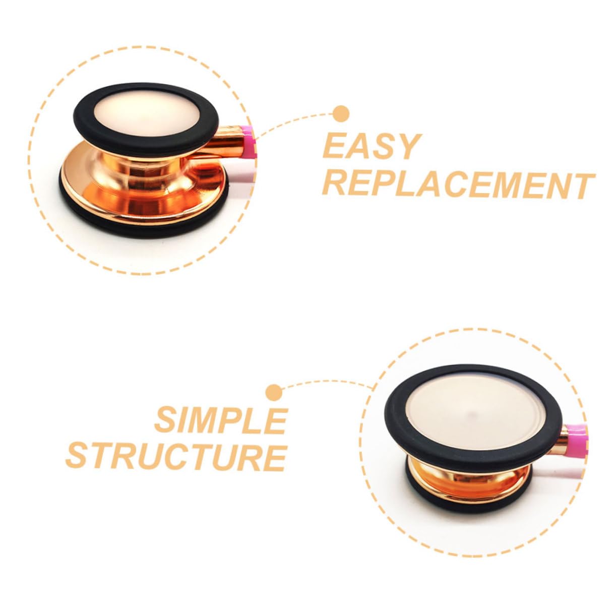 2 Sets Non- Non- Non- Non- Non- Non- Non- Non- Diaphragm Covers Durable Replacement Parts for Adult Pediatric Use Compatible with Various Brands Lightweight Design for