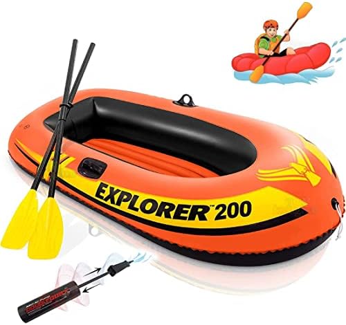 Inflatable Pool Boat Buy Toy Imagine Explorer 100 1 Person Portable Orange Inflatable Poly ...