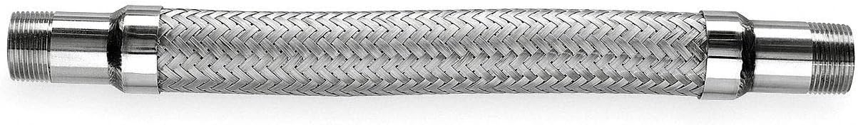 Flexible Metal Hose, 18"L x 1-1/2" dia., Stainless Steel - G150CM180