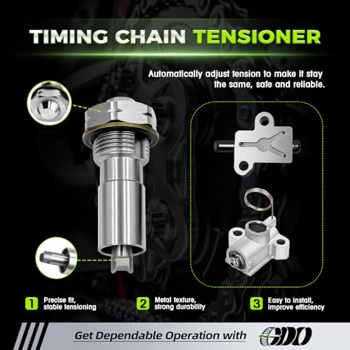 Image of 2.4 Ecotec Timing Chain Kit W /Tensioner 12680750 Compatible with 2010-2015 Chevy Equinox Malibu, GMC Terrain, Buick Verano Regal Lacrosse 2.4L 2.2 2010-2015 Replace# 94201S Cadena de tiempo