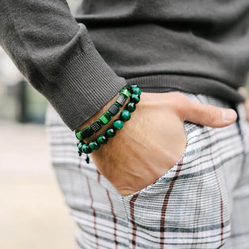 Pulsera de piedras naturales para hombre GT collection miniatura 2