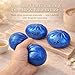 Xihongshi Glitter Dumpling, Glitter Dumpling Squishy Box, Dumplings Squishy, Anxiety Relief Fidget, Soft Squeeze Decompression Dough (Blue)