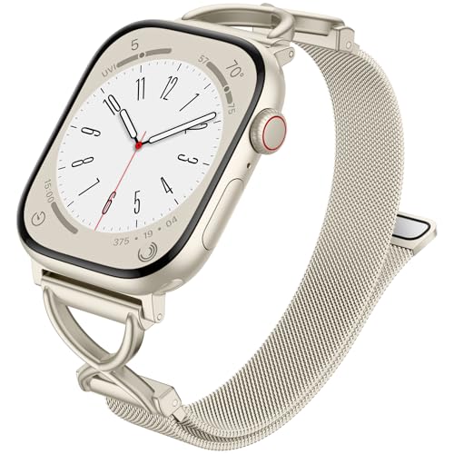 Dirrelo Slim Band Compatible with Apple Watch Bands for Women 41mm 40mm 42mm 44mm 45mm 49mm 38mm...