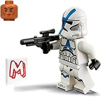 Vista 2 de LEGO Star Wars - Minifigura de The Clone Wars - 501st Legion Clon Trooper con Blaster (75280)