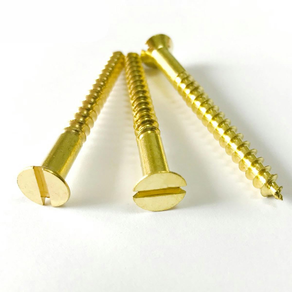 City Of Brass Viti Per Legno In Ottone Massiccio - #1x3/8", Testa Tonda Scanalata, Confezione Da 100 | Per Lavori Di Falegnameria Dragon Head - Foto 4