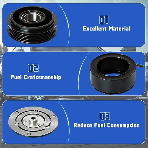 Kessocco KES-I01D0046 1630 Ac Compressor Clutch Kit 38800Plma021M2 38810Plma11 A/C Air Conditioning Compressor Clutches Replacement thumb #5