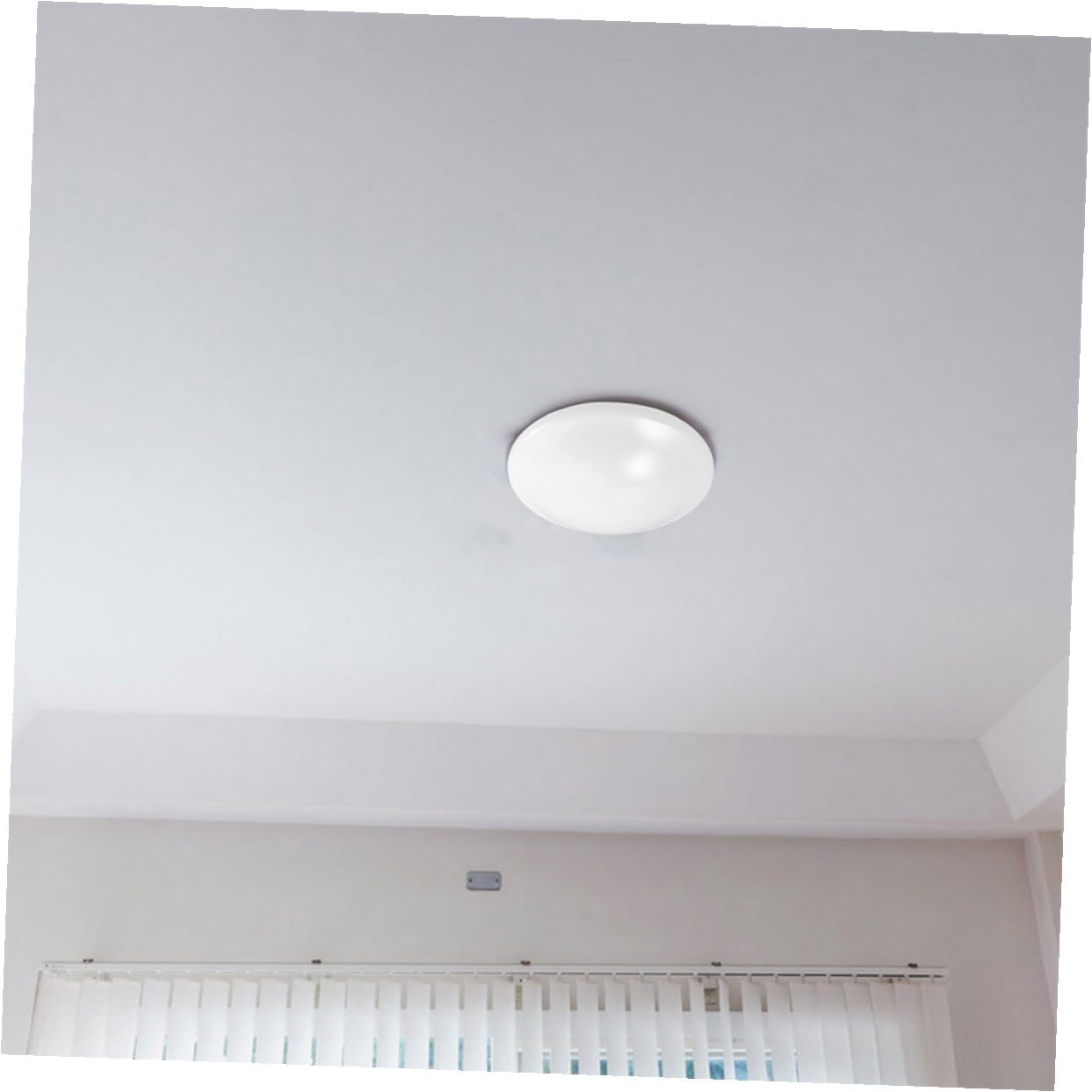 2pcs White round Plastic Ceiling Light Diffuser Shade 29.6cm Flush Mount Dome Lamp Shade Cover Replacement for Bedroom Balcony Kitchen Office Lighting