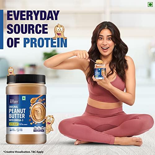 Saffola Fittify Original Peanut Butter With Omega-3 | Super Creamy ...