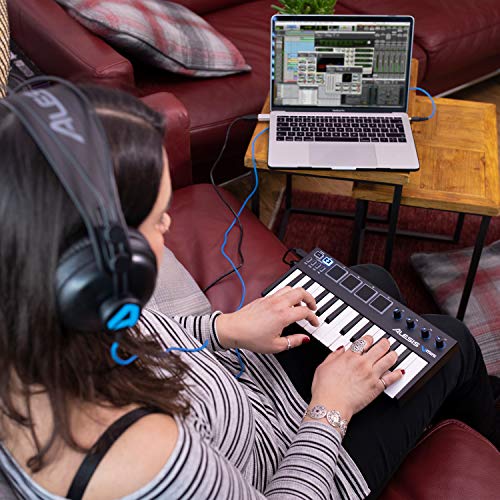 Alesis V-Mini - Draagbare 25-toetsen USB MIDI keyboard controller met vier gevoelige pads met achtergrondverlichting… - Image 3