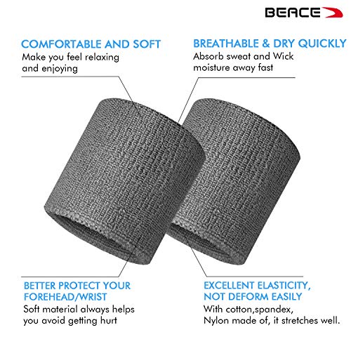 BEACE Fasce tergisudore sportive, per uomo e