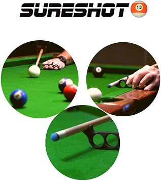 Sureshot Billiard Mechanical Bridge for Billiards, Hand Held Pool Bridge, Billiards Pool Cue Accessory, The First Ever Handheld Snooker Accessory That Perfects Every Shot!