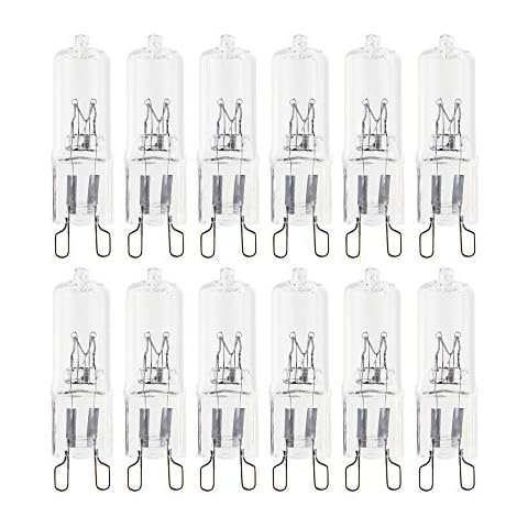 NCC-Licht 12 x Halogen Stiftsockellampe 25W G9 230V warmweiß 2000h 360° dimmbar 25 Watt Cover