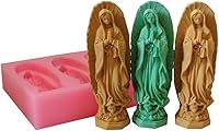 Vista 7 de Jesucristo Dios Vela perfumada Cemento Perfumado Yeso Resina Artesanías Silicona Molde