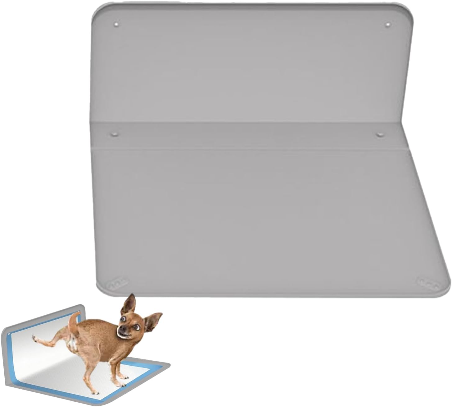 Genérico Non-stick Silicone Dog Towel Holder for Pets - Portable Training Bath Area - for Small Dogs and Cats, Car Travel and Outdoor