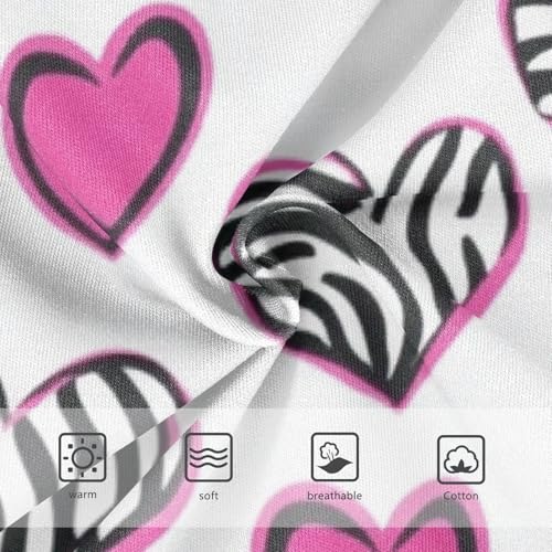 Girls' Sport Panties Comfort Color for Young Girls animal Print Heart3