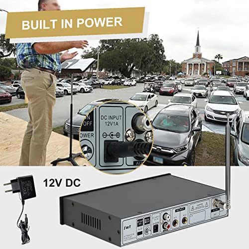 Retekess Tr510 Fm Transmitter, Long Range Fm Broadcast Transmitter With Dual Mic, 3 Preset Stations, Fm Radio Station For Church Parking Lot,Drive In Movie,Support Usb Drive And Rca Inputs #TOP3