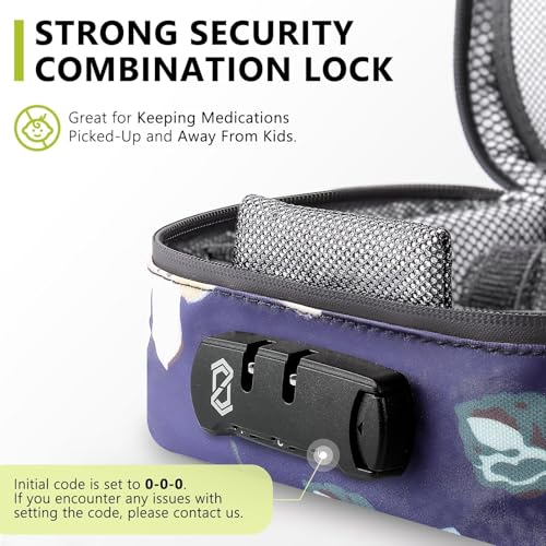 Image of OZCHIN Smell Proof Bag with Combination Lock File Organizer Case Container Medicine Odorless Storage Lock Box Great Gift for Friend