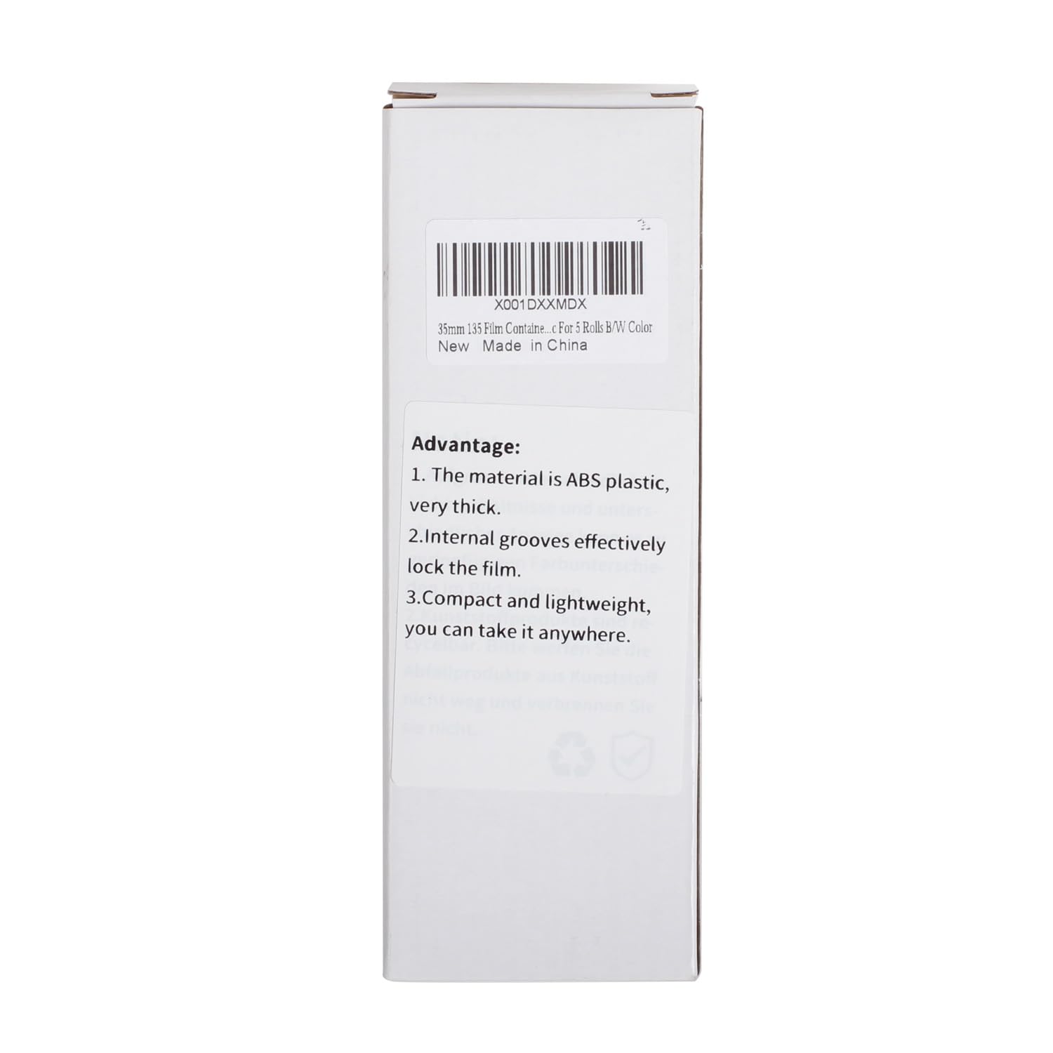 35 mm 135 pojemnik foliowy pudełko do przechowywania twarde etui plastikowe na 5 rolek B/W kolor