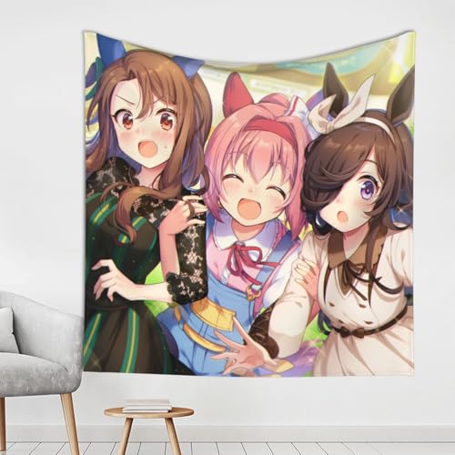 タペストリー ウマ娘 ハルウララ 大判 おしゃれ フォトポスター 壁アート 多機能ホーム装飾 壁掛け 壁飾り デコレーション 模様替え 装飾用品 パーティー 撮影用 部屋 写真背景 カーテン 新居祝い 個性ギフト 150*150cmのサムネイル