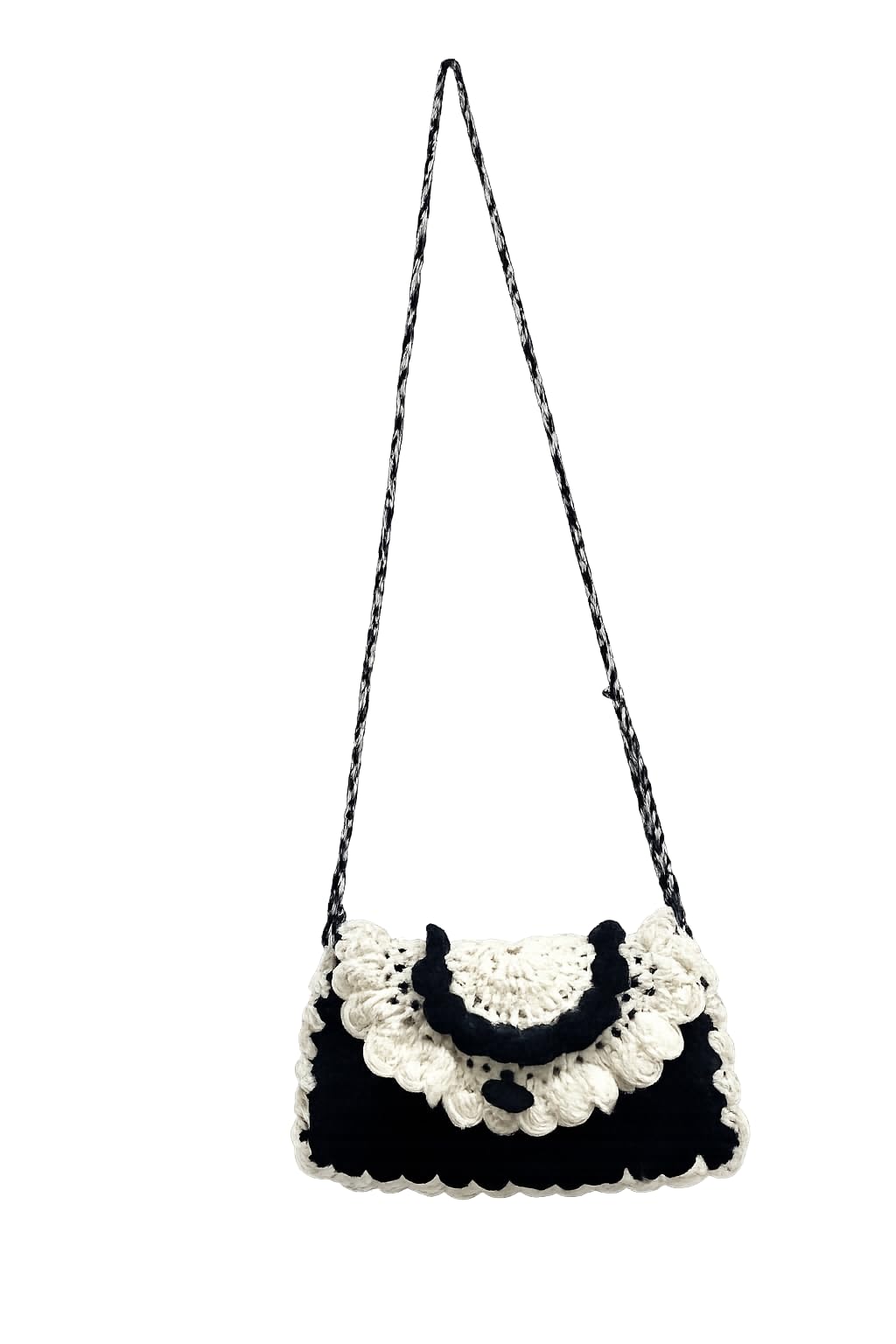 Handmade Latest Crochet Bag | Beautiful Stylish crochet Sling Bag, Cross Body Bag, Shoulder Bag For Girls & Women | Best Cotton Tote Bag For Daily, Office & Casual Use.-image-7