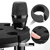 Facmogu Multi Microphone Holder, Aluminum Multi Mic Holder Holds Up to 6 Mics, Wired and Wireless Mic Holder for Stand, Multiple Microphone Holder for Organizer & Display, w/ 3/8"-16 Threaded Adapter #2