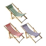 Conception Pliable et Réaliste : Tout comme les vrais transats, ces mini chaises sont pliables pour un rangement facile. Leur structure en bois naturel combinée à une toile en tissu souple offre un réalisme saisissant pour vos projets créatifs