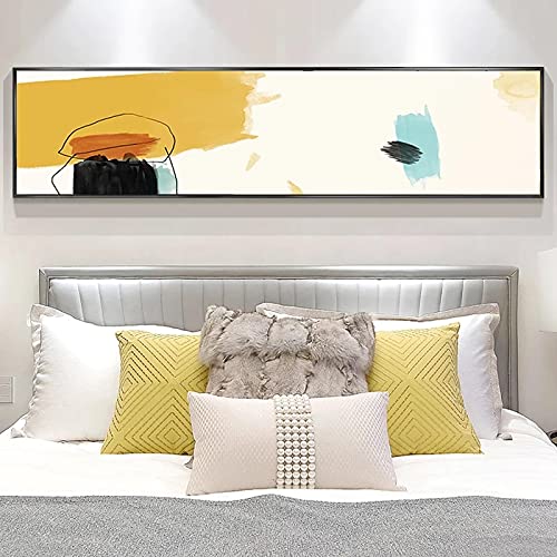 Peintures sur toile abstraites sans cadre au format panoramique - 3