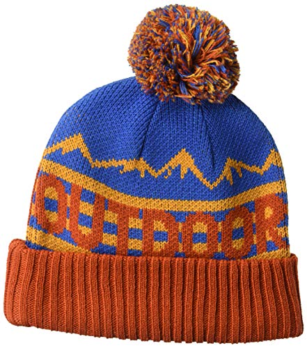 Outdoor Research Kids & Baby Kids' Mainstay Beanie, Cobalt/Burnt Orange, 1Size