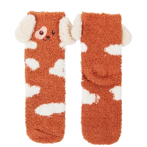 Image of Benefeet Sox Cute Fuzzy Socks for Women Girls - Fluffy Cozy Warm Winter Funny Animal Slipper Plush Sleeping Socks