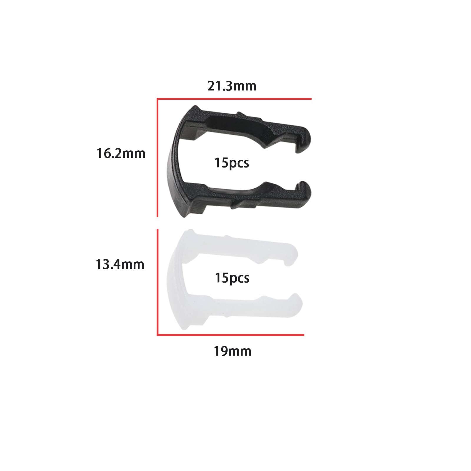 BUSY-CORNER 70 Pezzi Clip Fissaggio Linea Carburante – Kit Assortito 7 Misure, Graffette Per Tubi, Ricambio Universale In Scatola Trasparente