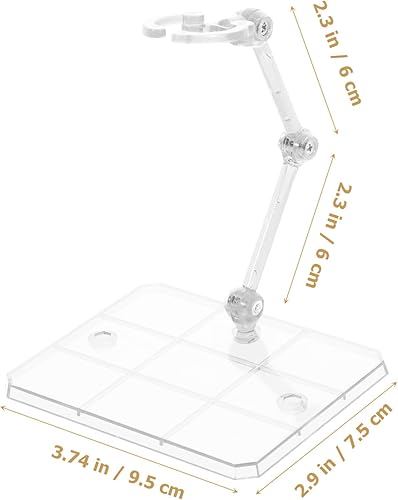 Miniatura 6 de Modelos de plástico para figuras de acción, soportes de soporte de juguete, soporte de exhibición de modelo de muñeca ajustable, base organizadora