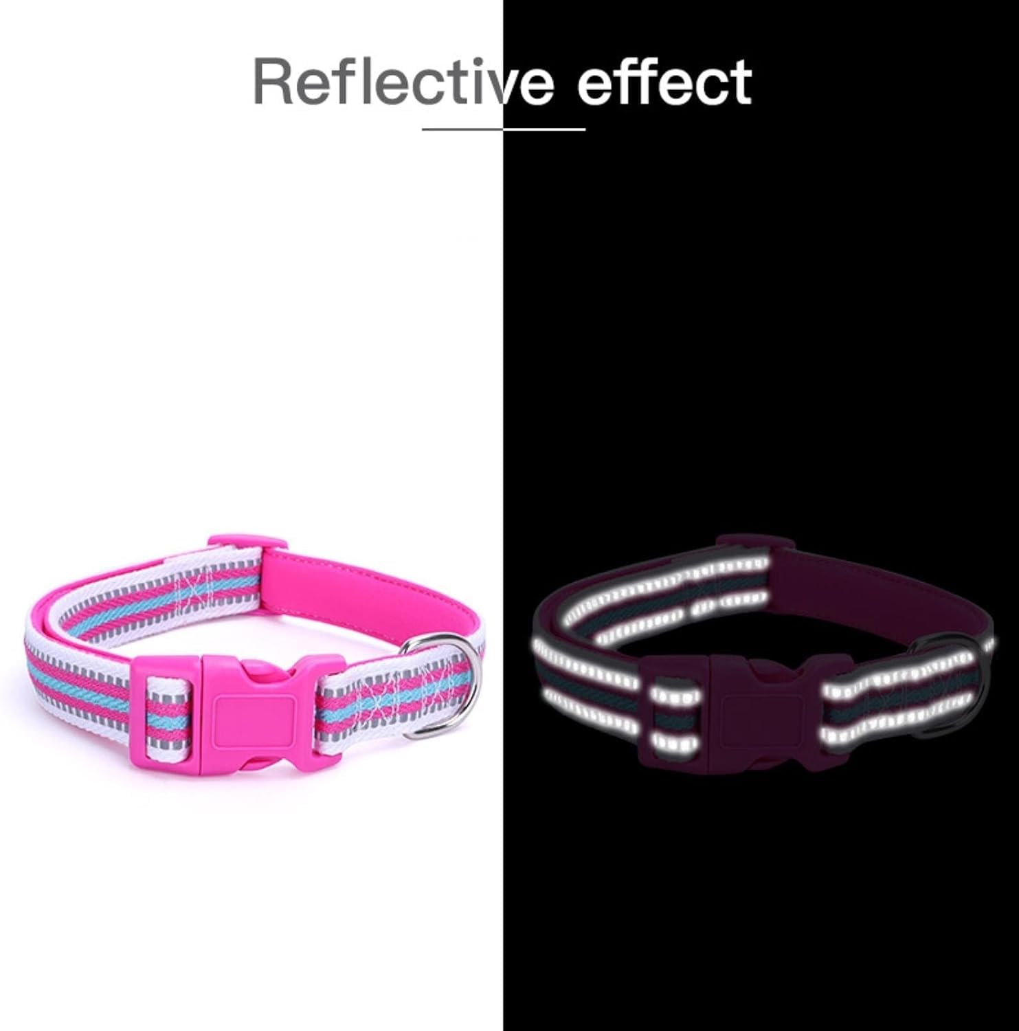 Collari per Cani, Collare tattico for Cani, Collare Riflettente Carino, Largo e Resistente con Fibbia di Sicurezza for Qualsiasi Razza(Red,X Large)