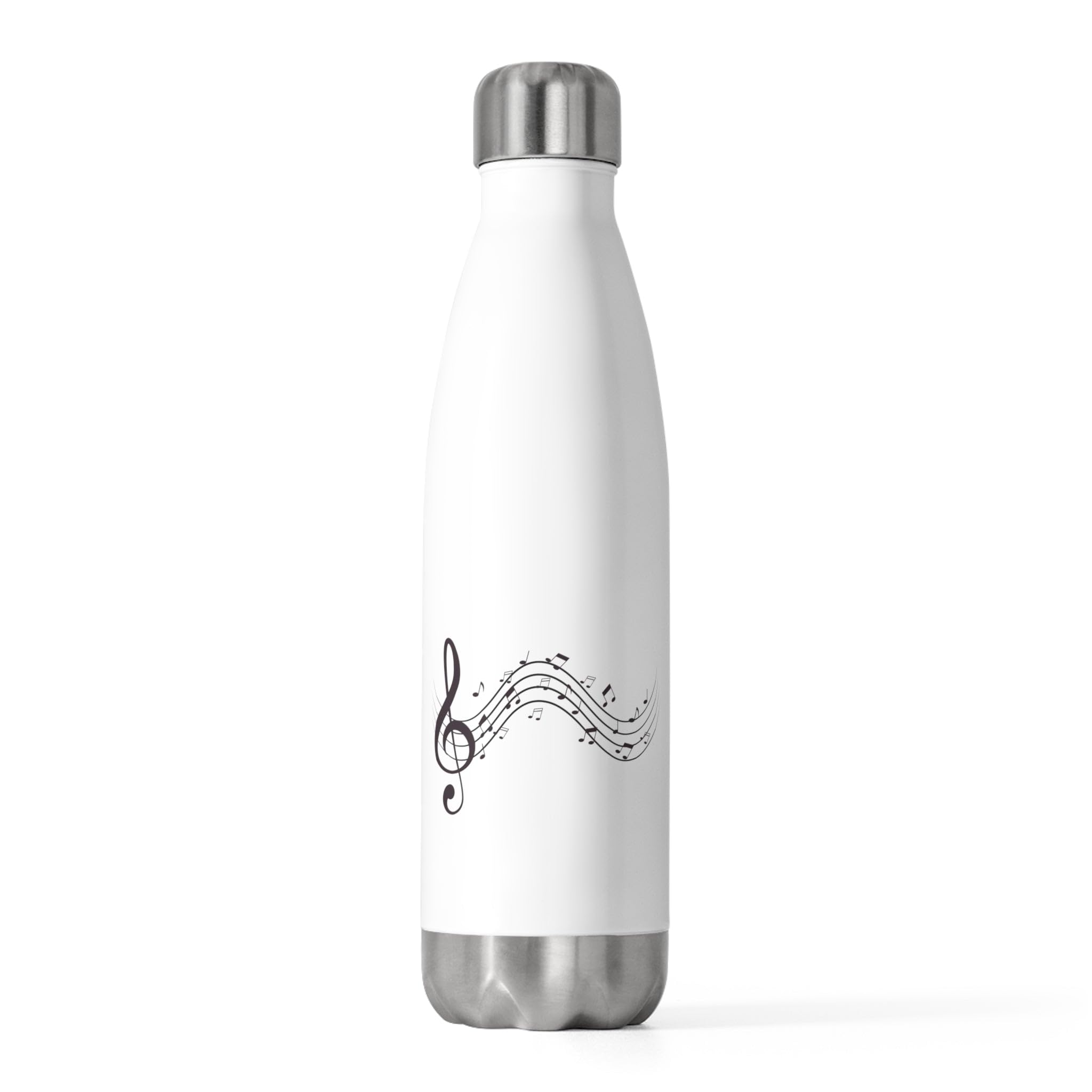Novelty Melody Tunes Musician Lover Symbols Songwriters Fan Humorous Instrumentalist Maestro Song Enthusiast 20oz Insulated Bottle 20oz