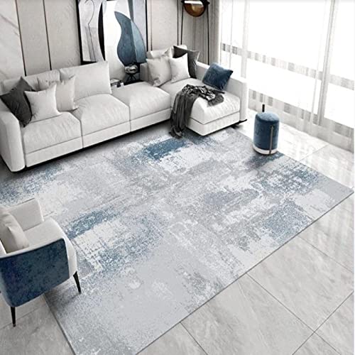 Tapis grand format 160x230 shaggy moelleux abstrait pour chambre enfant et ado