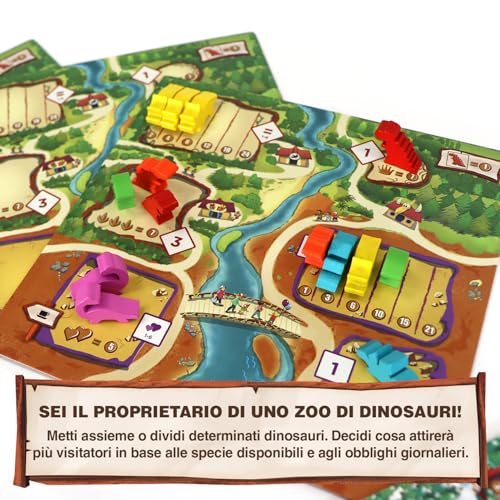 Ghenos Games GHE124 Dinosaurs Draftosaurus, Mehrfarbig [Italienische Version] – Ansicht 3