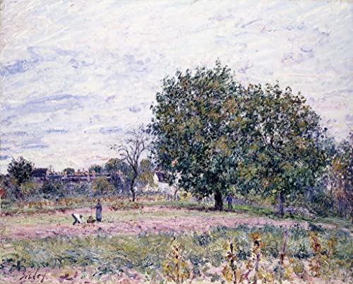 Lienzo cuadro de los nogales de Alfred Sisle para crear un ambiente cálido en tu comedor