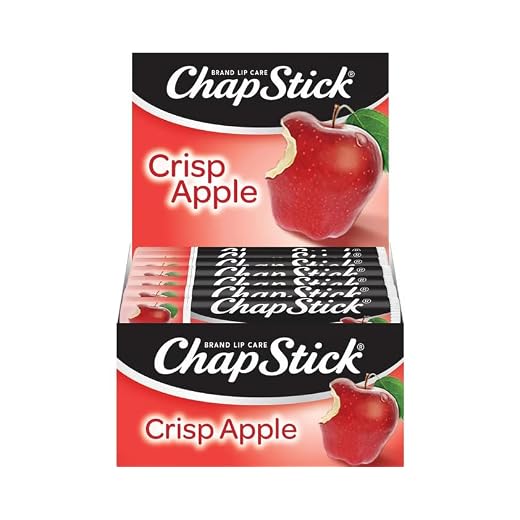 ChapStick Lip Moisturizer, Crisp Apple, 12-Pack Limited Edition Bulk Lip Balm, Sweet & Aromatic, 0.15 Oz Ea