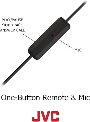 Miniatura 4 de Audífonos deportivos ajustables con mando y micrófono, color azul JVC HAEBR80A Plateado