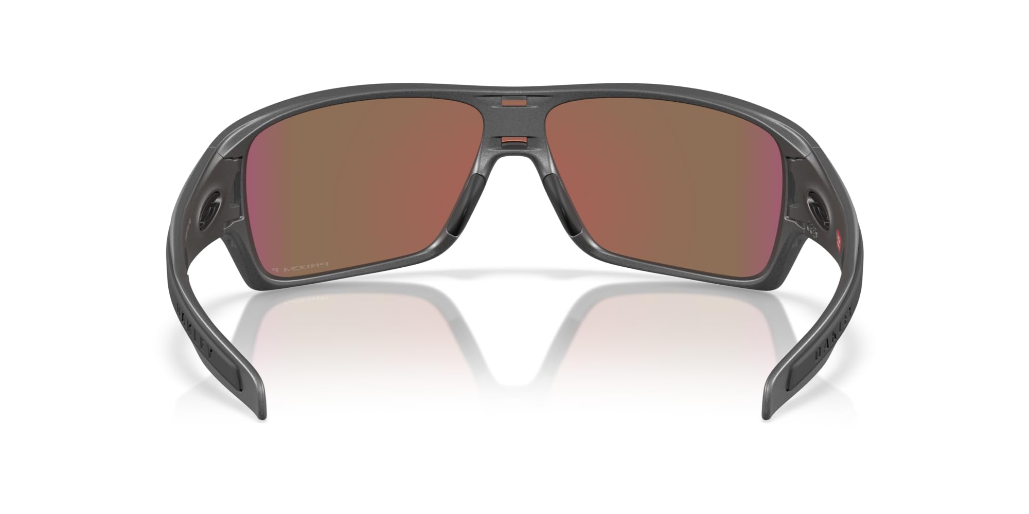 Oakley Męskie prostokątne okulary przeciwsłoneczne Oo9307 Turbine Rotor, Matowa stal/Prizm Violet spolaryzowana, 32 mm
