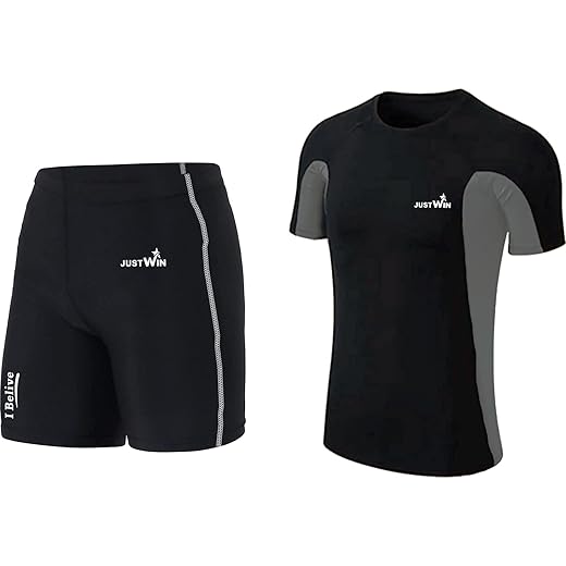 JUSTWIN Swimwear Half Sleeve T-Shirt & Shorts