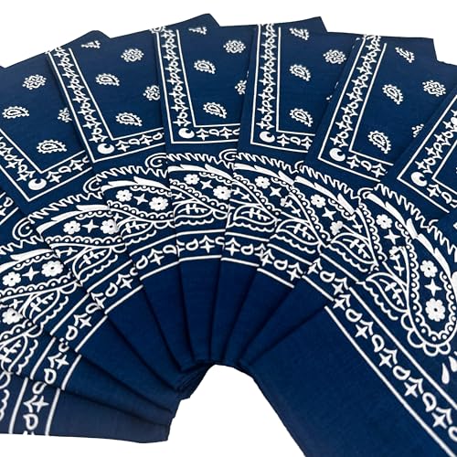 Image of Vamqor 100% Cotton 10 Pack Fine Bandanas