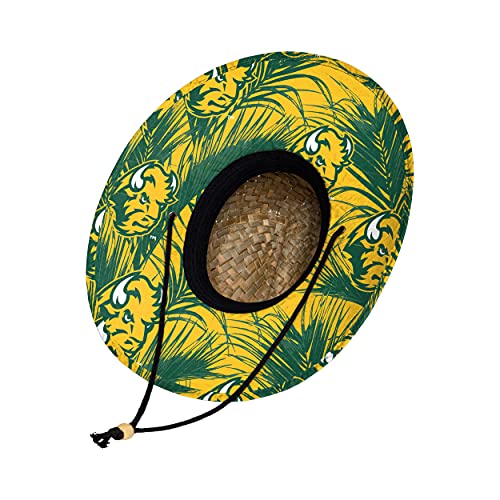 Image of FOCO Men's NCAA College Team Logo Floral Straw Sun Hat