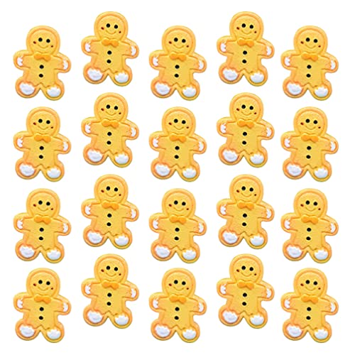 TOYANDONA 40pcs Christmas Mini Gingerbread Man Cutouts