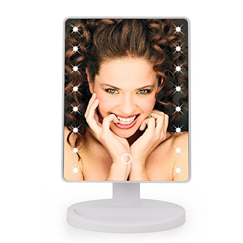 privé Twinkle écran tactile 16u00a0lumières LED Miroir de maquillage avec amovible Miroir grossissant x 10