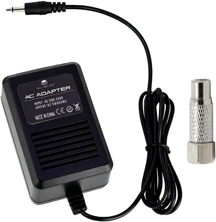 Power Adapter with F Plug Female Adapter compatible for Atari 2600