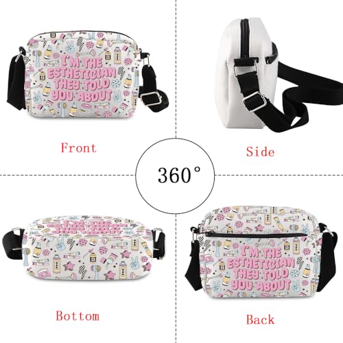 Sac pour esthéticienne à bandoulière avec message imprimé - 3