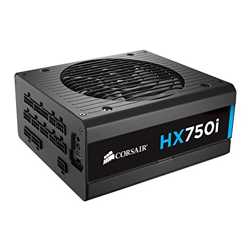 Preisvergleich Produktbild Corsair hx750i 750 W ATX Black Power Supply Unit Power Supply Units (750 W, 100 240 V, 47 63 Hz, 5 10, 12 V, 3.3 V, 5 V, 5Vsb, 12 V, 150 W)